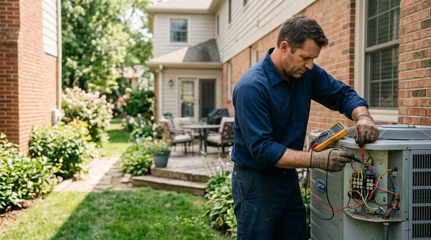HVAC technician working near Bridgeport, WV